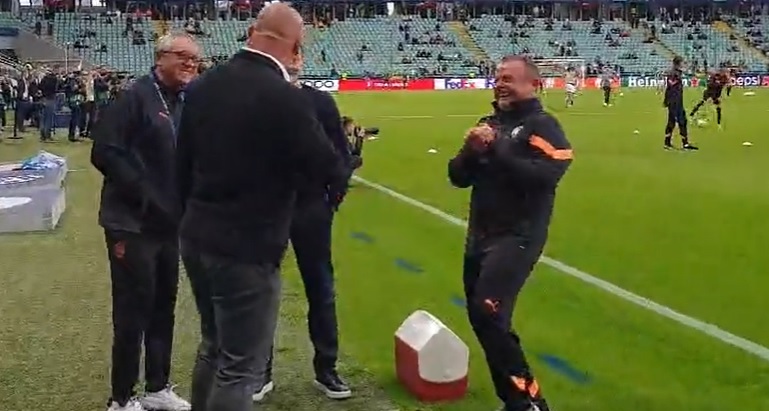 Tak włodarze Szachtara zareagowali na Lewandowskiego. Miłe obrazki na stadionie w Warszawie [WIDEO]