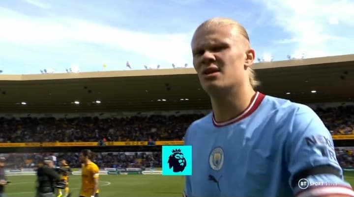 Erling Haaland zdenerwowany na operatora kamery. Zaskakujące sceny w przerwie meczu Manchesteru City [WIDEO]