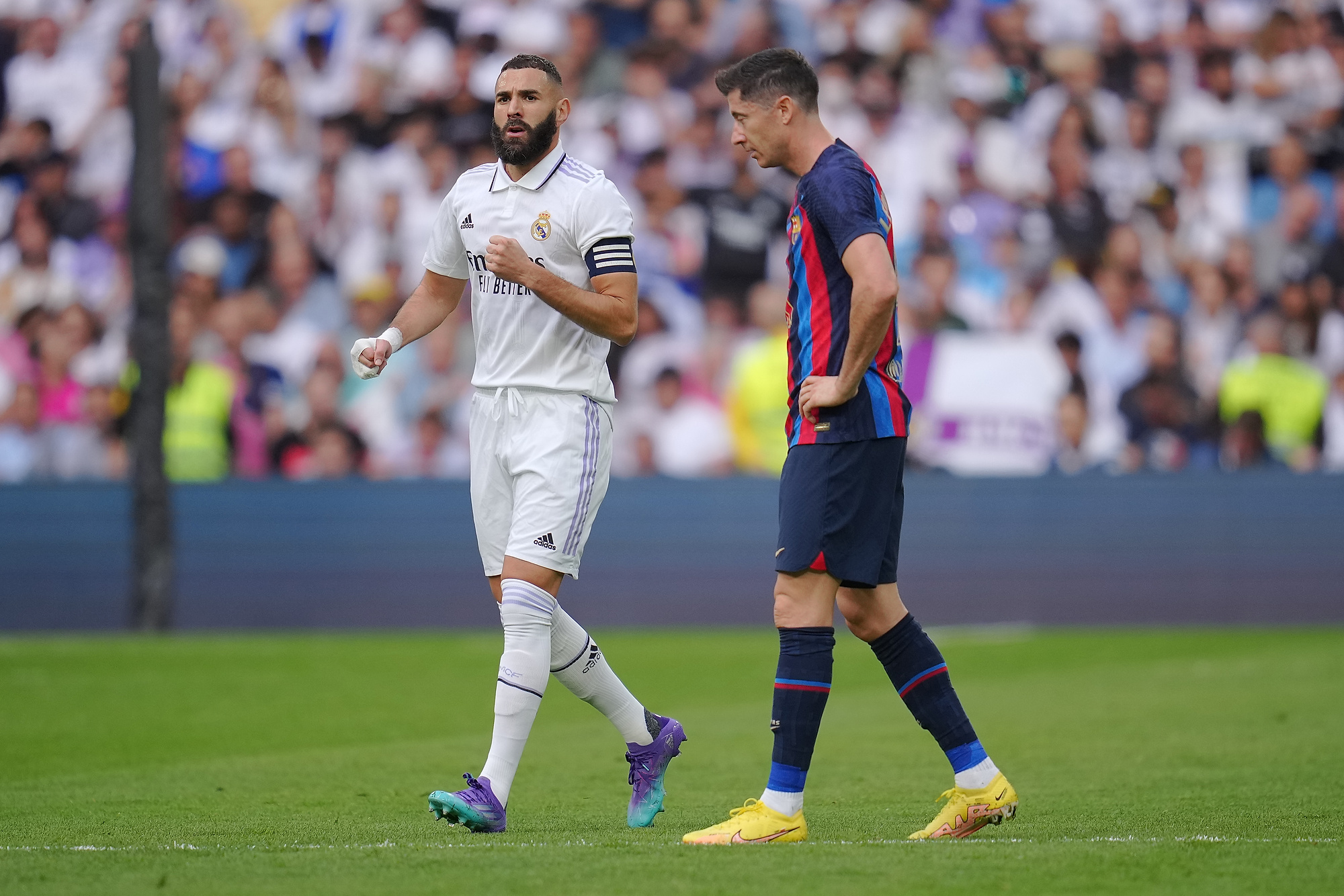 "Nie patrzę na Lewandowskiego jak na rywala". Karim Benzema pokazał klasę po pytaniu o Polaka