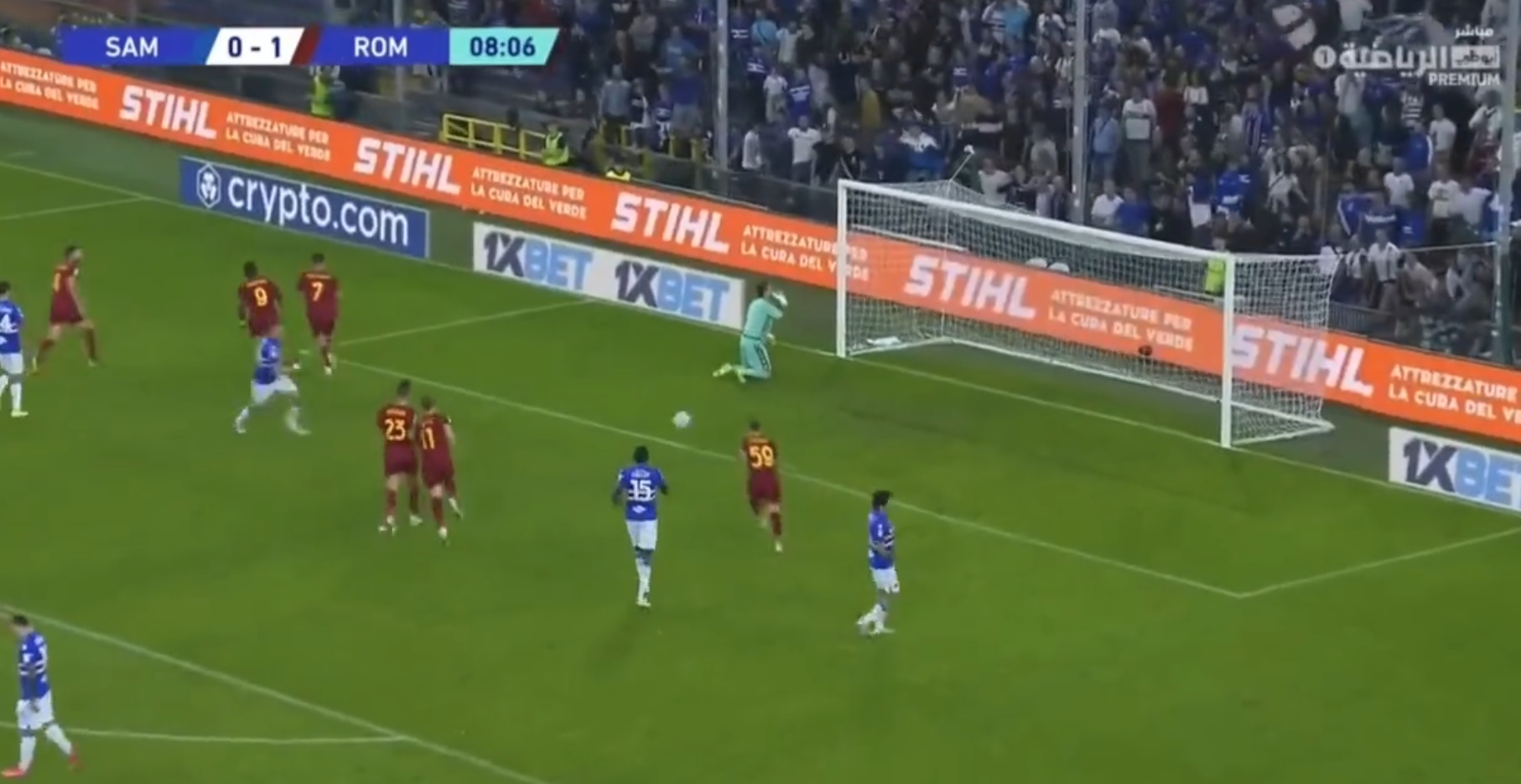 Dobry występ Zalewskiego i wygrana AS Romy. Gorąco na stadionie Sampdorii, fani tracą cierpliwość [WIDEO]