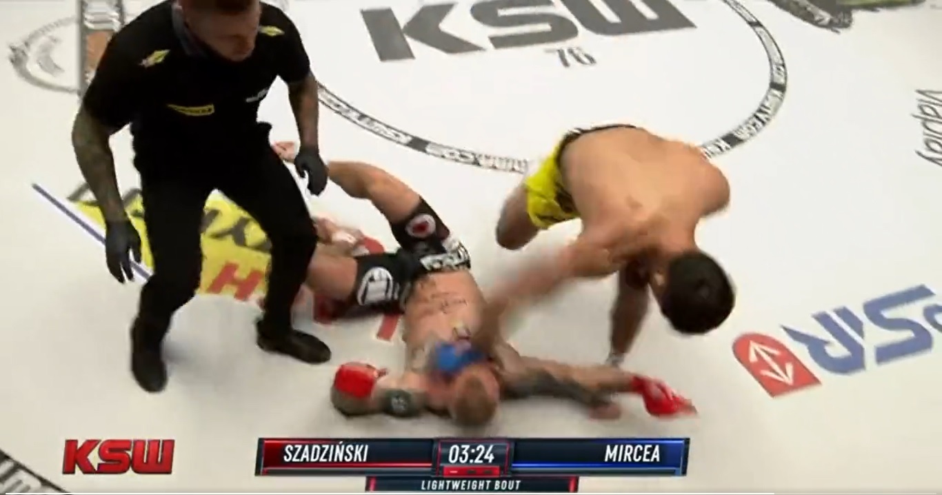 Mircea zgasił światło Szadzińskiemu. Spektakularny nokaut na KSW 76. Co za ciosy! [WIDEO]