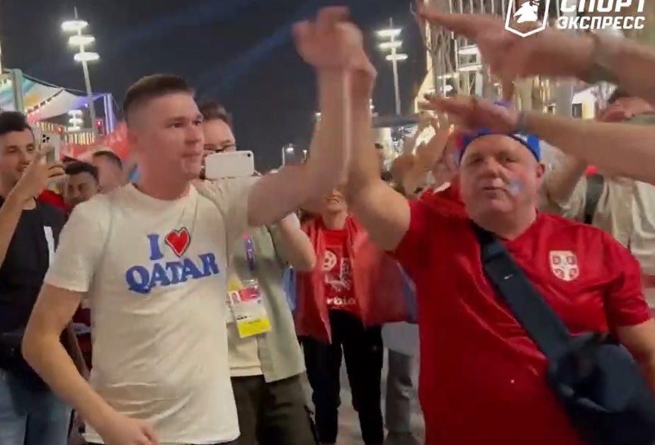 "Serbowie i Rosjanie to bracia!". Kibice z Bałkanów nie pozostawili wątpliwości przed meczem MŚ [WIDEO]