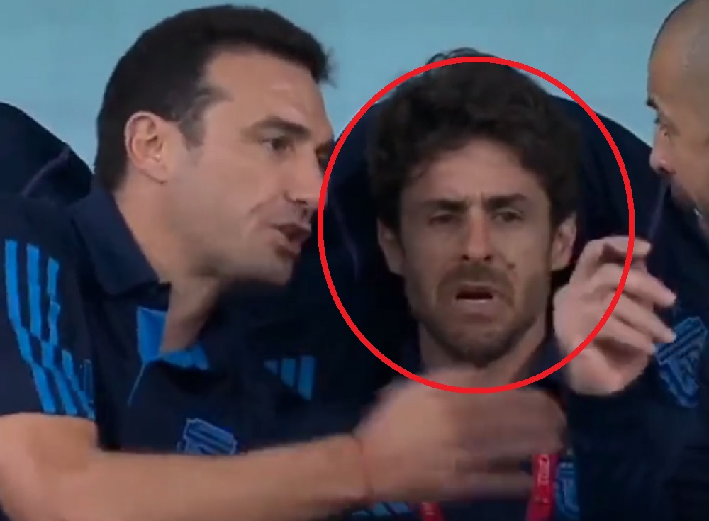 Łzy na ławce Argentyny po golu Leo Messiego. Asystentowi Scaloniego puściły emocje [WIDEO]