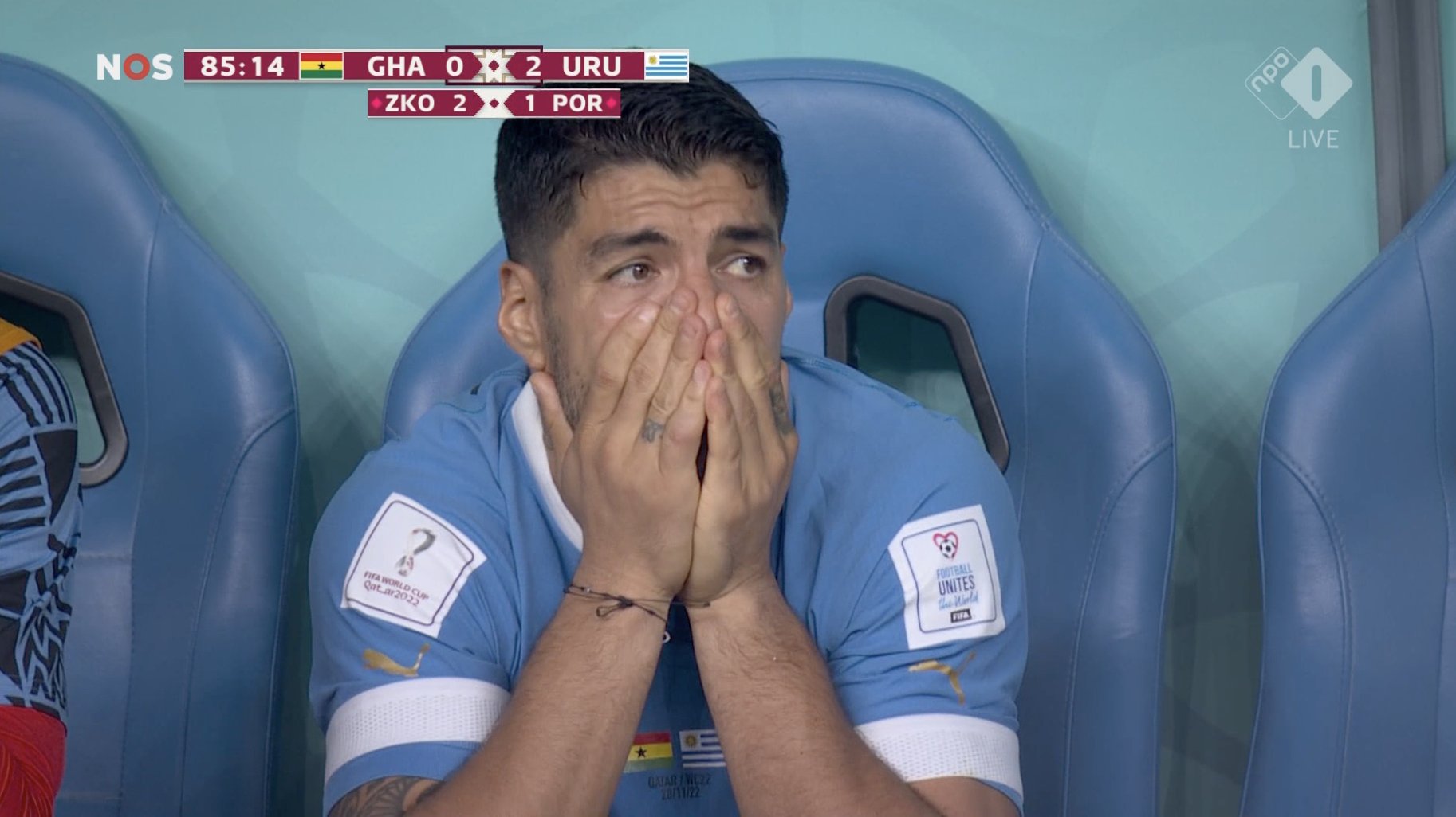 Urugwaj pożegnał się z MŚ 2022! Luis Suarez utonął we łzach mimo zwycięstwa! [WIDEO]