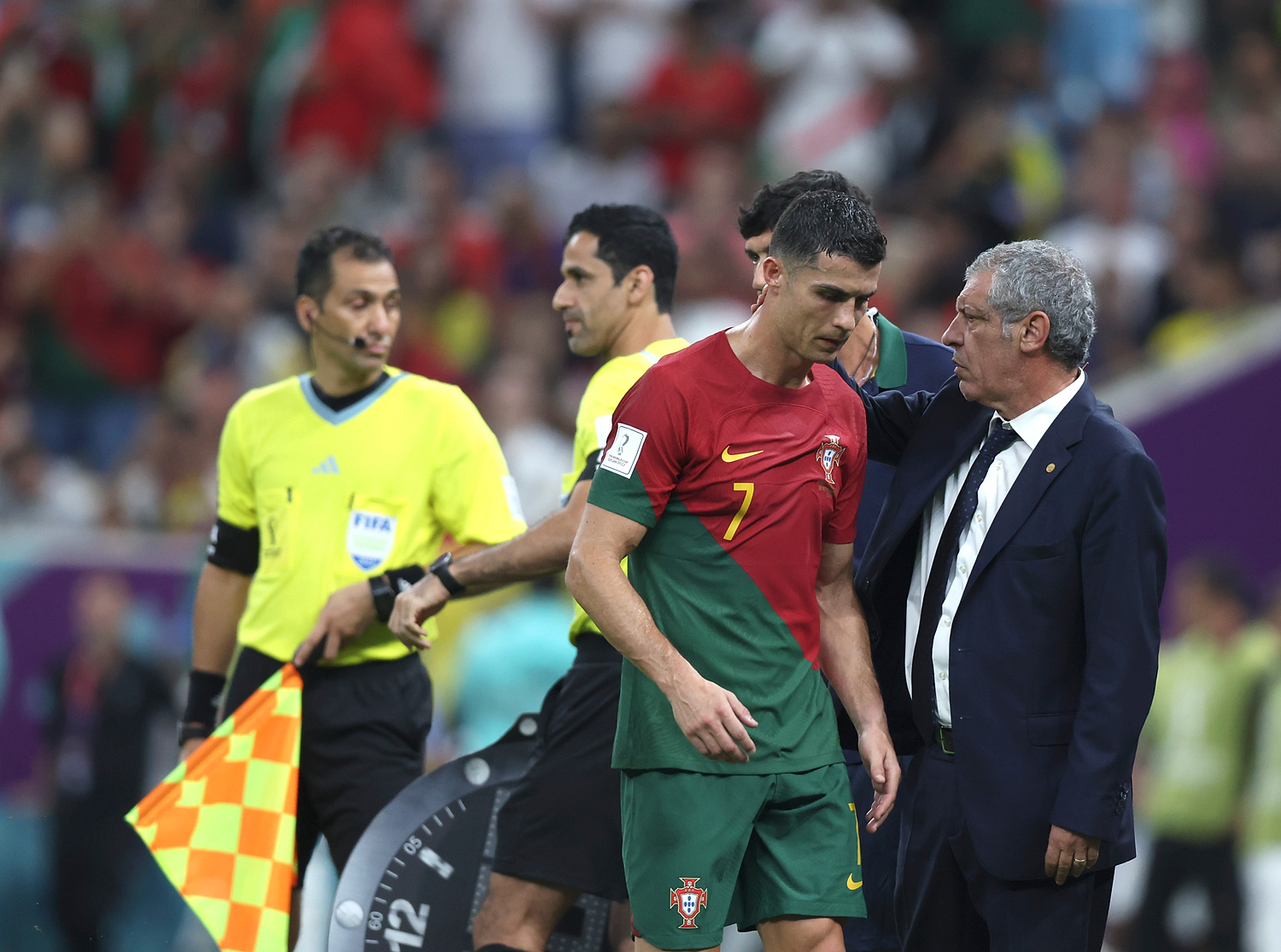 Trener reprezentacji Portugalii dyscyplinował Cristiano Ronaldo. "Nie podobało mi się to"
