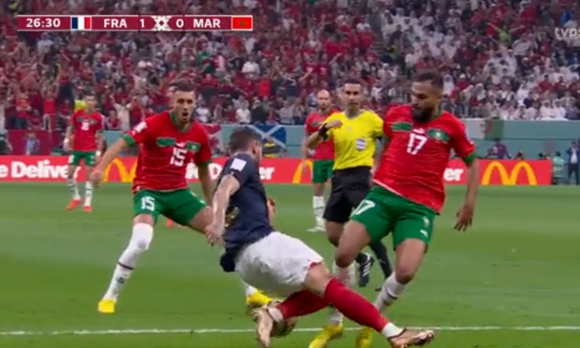 Reprezentacja Maroka wściekła na arbitra. Złożyła skargę po meczu z Francją