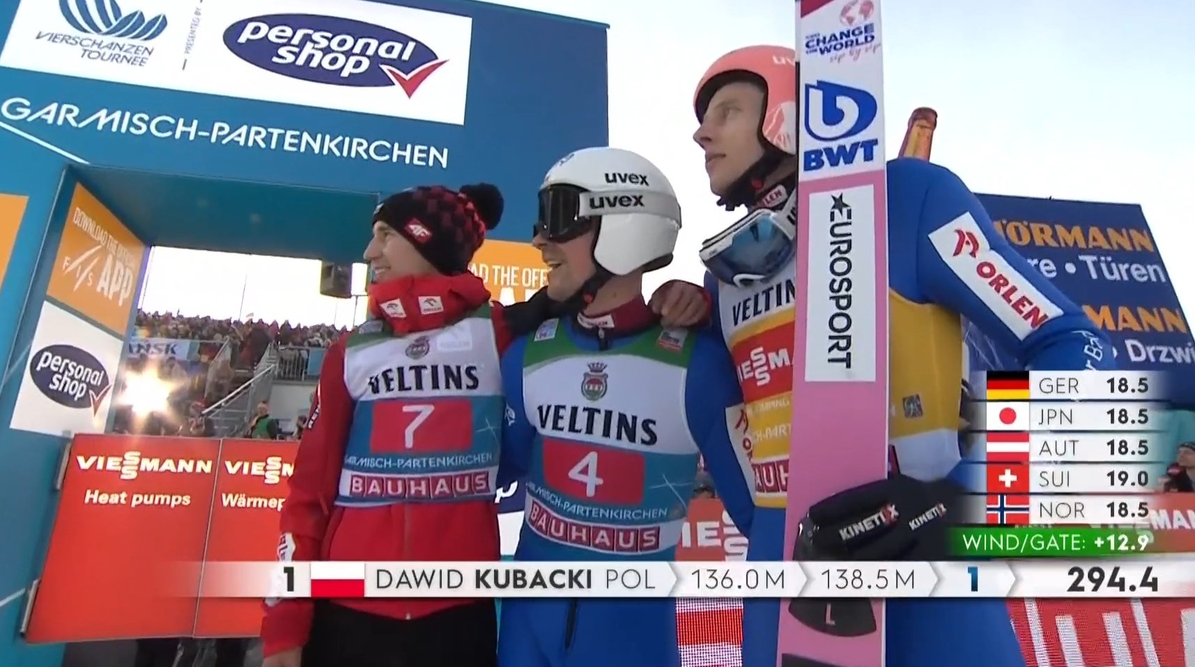 Granerud nie do zatrzymania w Turnieju Czterech Skoczni! Kolejne podium Kubackiego!