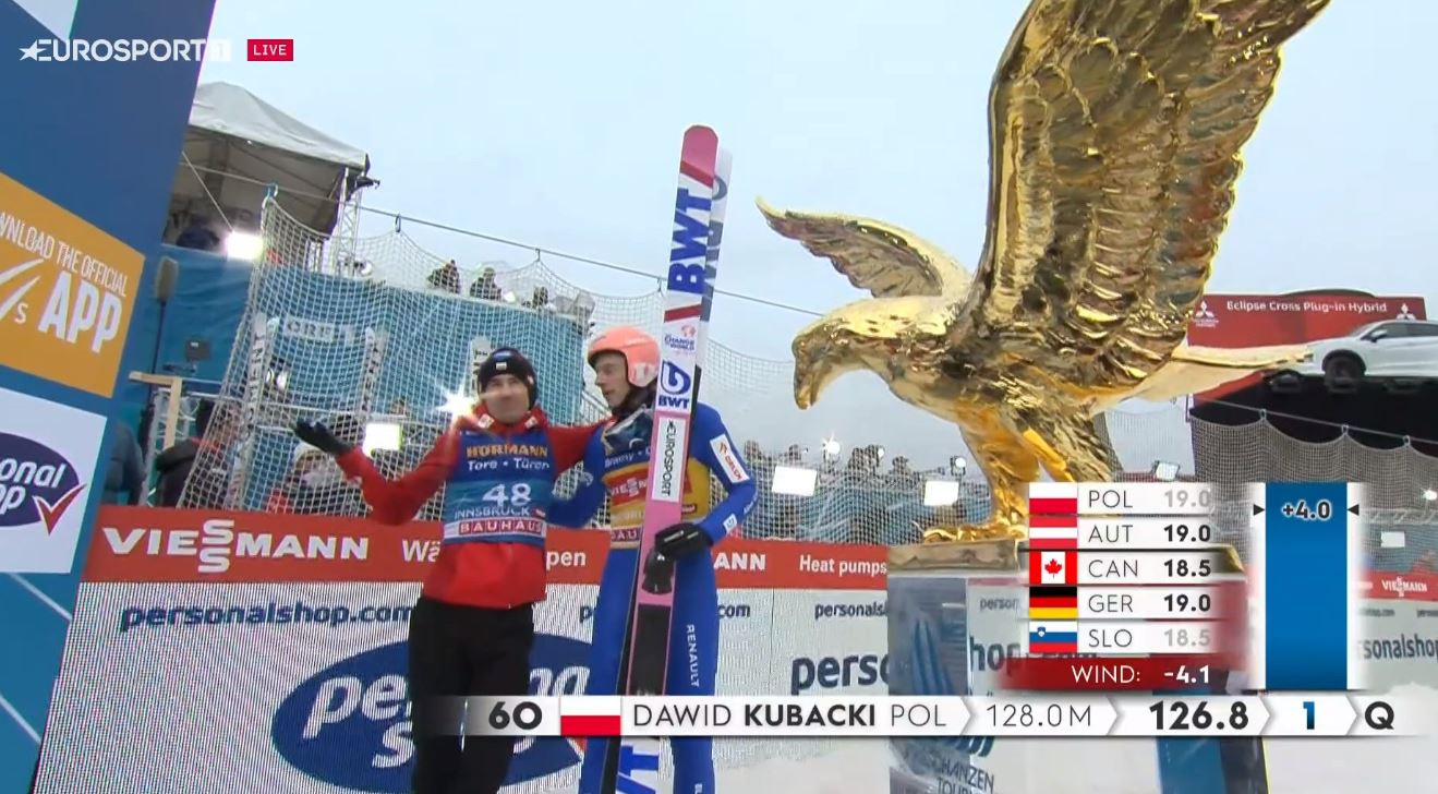 Dominacja Polaków w kwalifikacjach w Innsbrucku! Kubacki i Stoch na dwóch pierwszych miejscach!