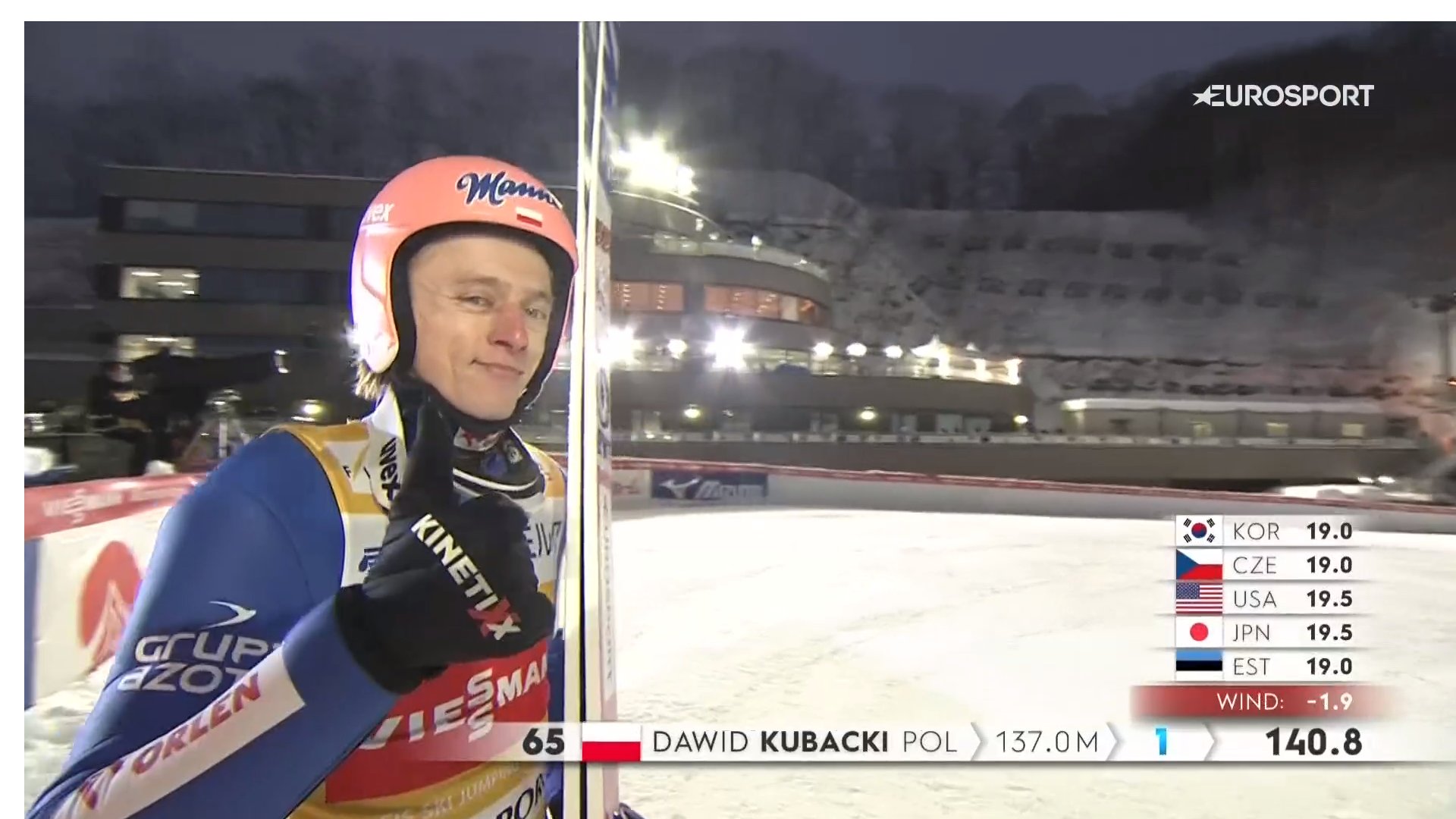 Świetne skoki Polaków w Sapporo! Dawid Kubacki prowadzi po pierwszej serii!