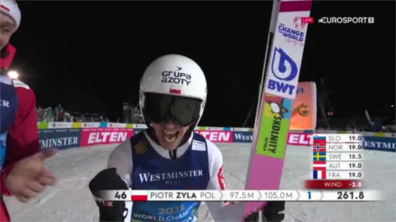 PIOTR ŻYŁA MISTRZEM ŚWIATA W SKOKACH NARCIARSKICH! POLAK POBIŁ REKORD SKOCZNI [WIDEO]