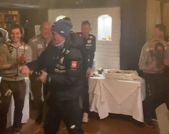 Szalona radość Piotra Żyły. Tak mistrz świata świętował sukces w Planicy [WIDEO]