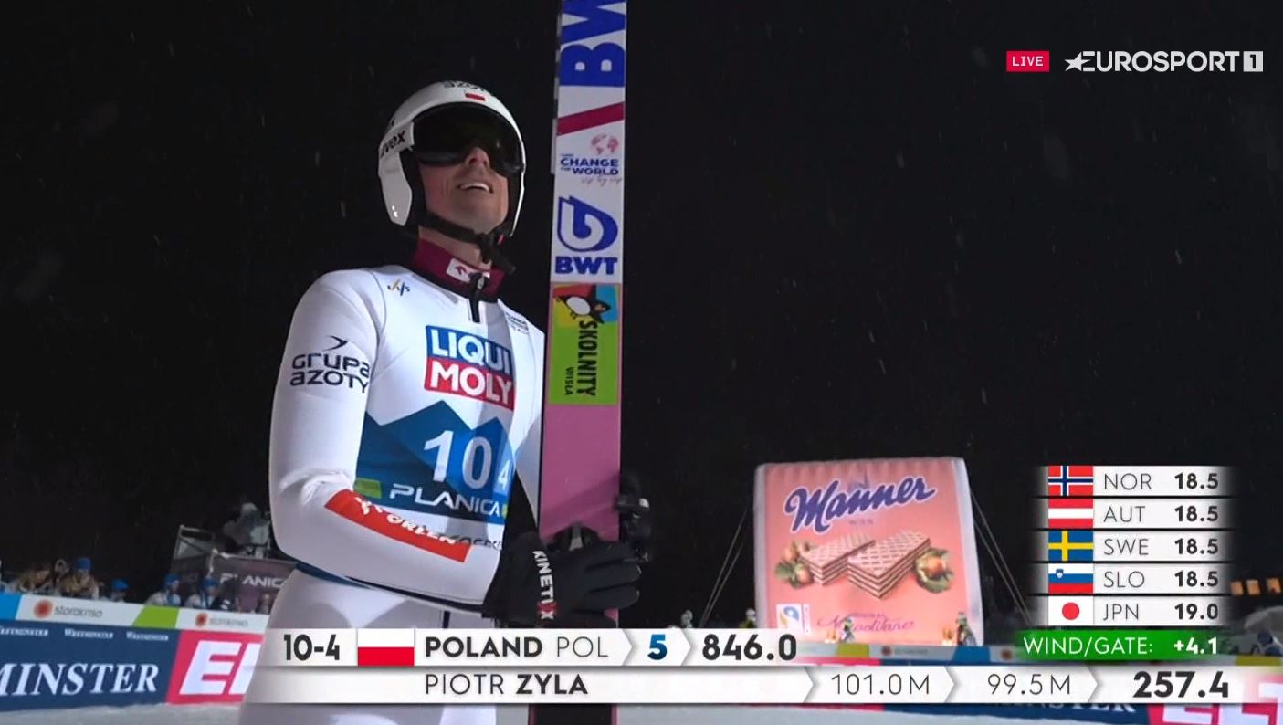 Piękne skoki Piotra Żyły to za mało. Polacy daleko od podium w konkursie mikstów