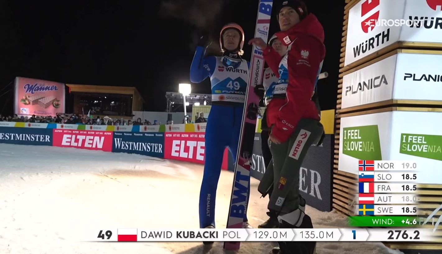 Dawid Kubacki medalistą mistrzostw świata, Stoch tuż za podium! Świetne skoki Polaków w Planicy!