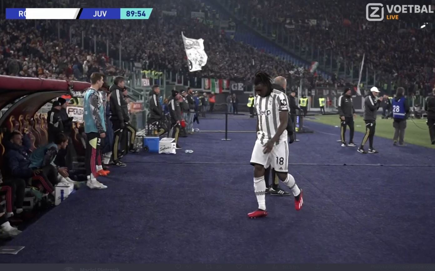 Fatalny błąd Zalewskiego, Kean kompletnie stracił głowę! AS Roma znalazła sposób na Juventus [WIDEO]