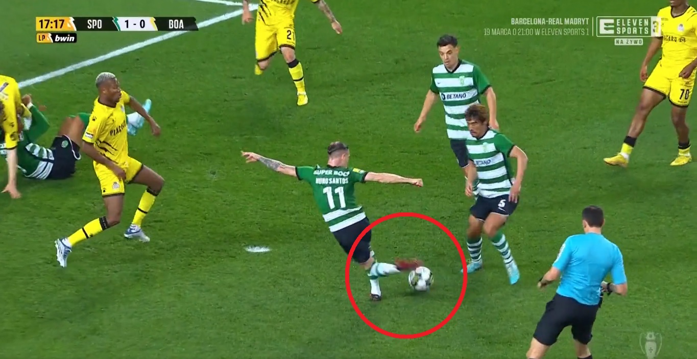 Cudowny gol raboną i absurdalny samobój byłego piłkarza Legii. Sceny w meczu Sportingu [WIDEO]