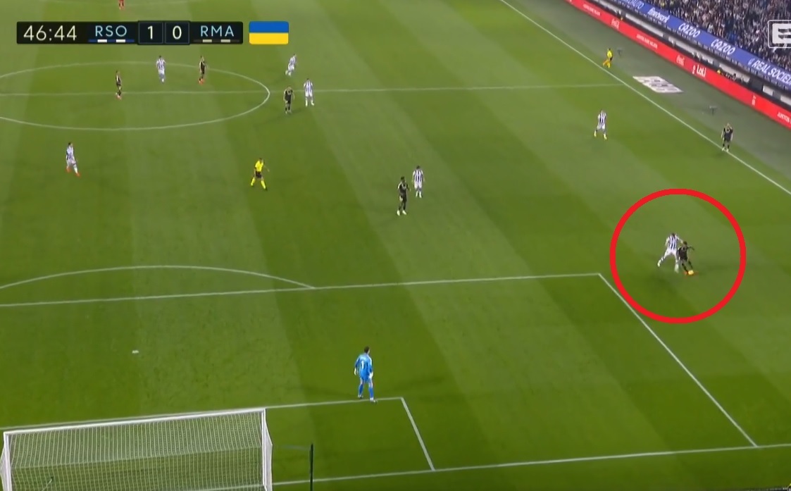 Real Madryt poległ w San Sebastian! Militao z kuriozalną asystą przy golu dla rywali [WIDEO]