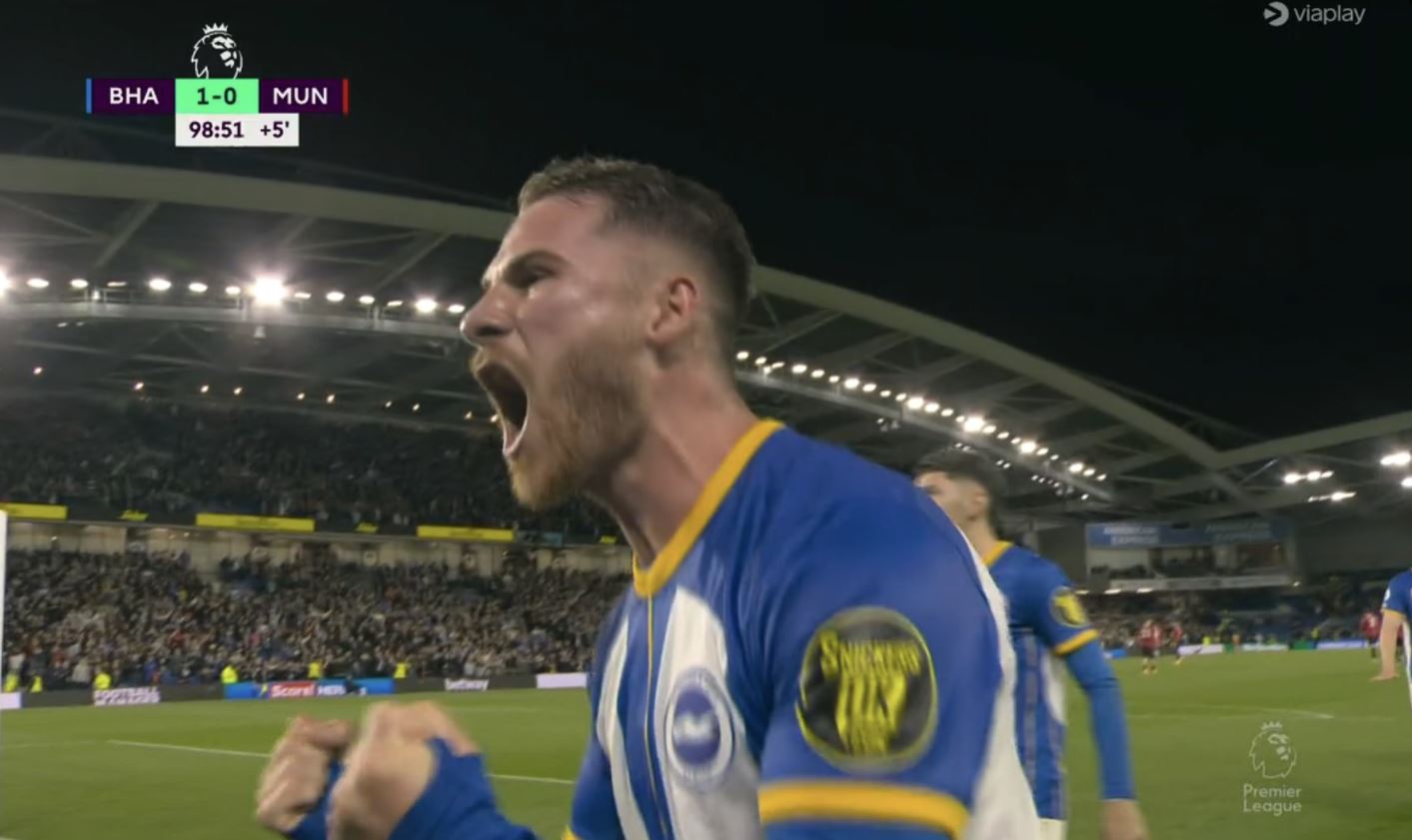 Gol w 99. minucie pogrążył Manchester United! Brighton rzutem na taśmę pokonało "Czerwone Diabły" [WIDEO]