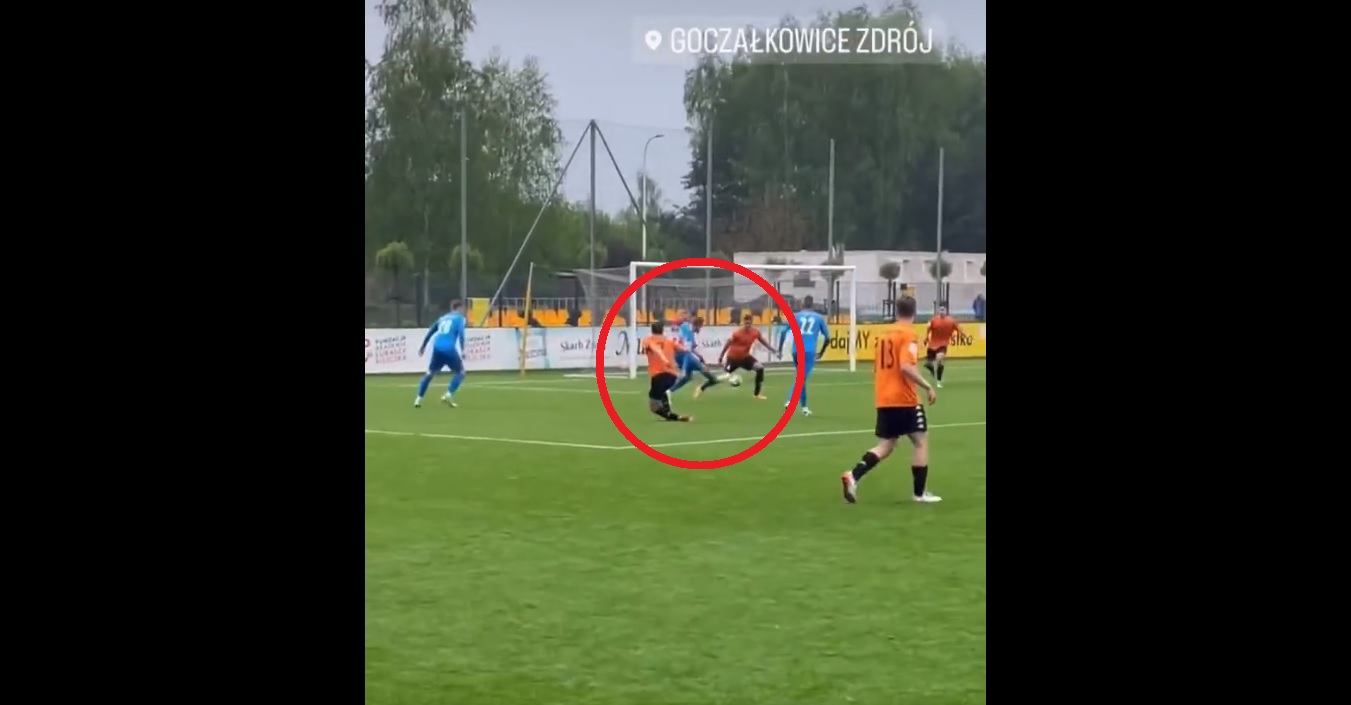 Łukasz Piszczek z golem dla LKS Goczałkowice-Zdrój! Trafił na wagę zwycięstwa w doliczonym czasie [WIDEO]