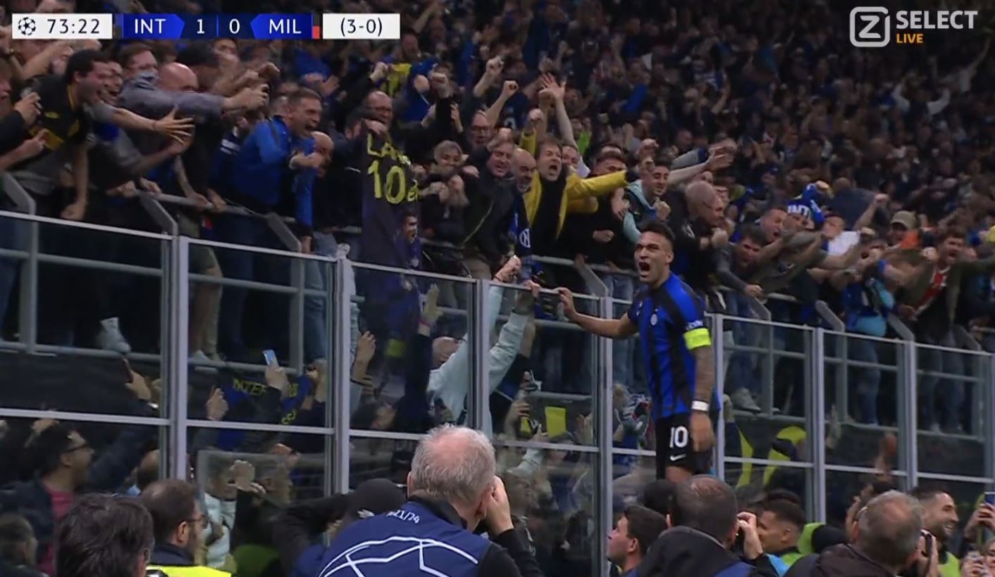 Inter Mediolan pierwszym finalistą Ligi Mistrzów! Maignan robił co mógł, ale nie zatrzymał Lautaro [WIDEO]