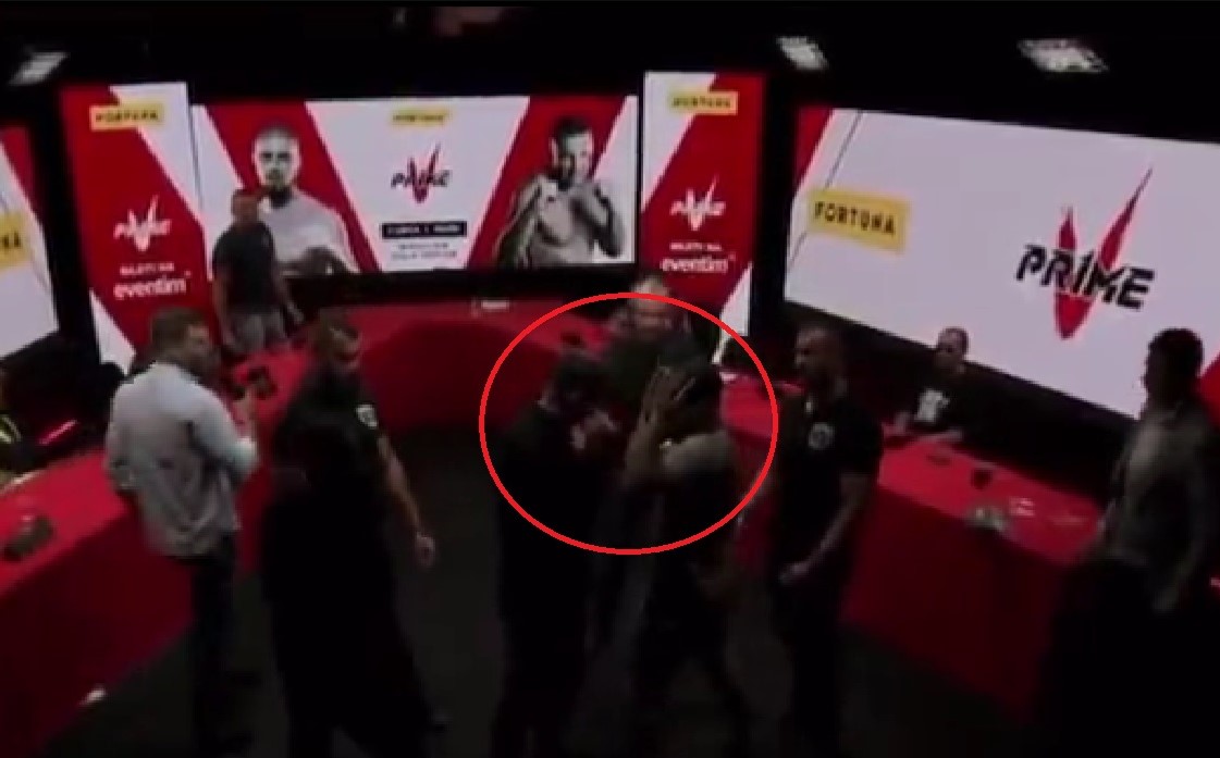 Awantura na konferencji przed galą PRIME 5! Podczas face to face pięści poszły w ruch [WIDEO]