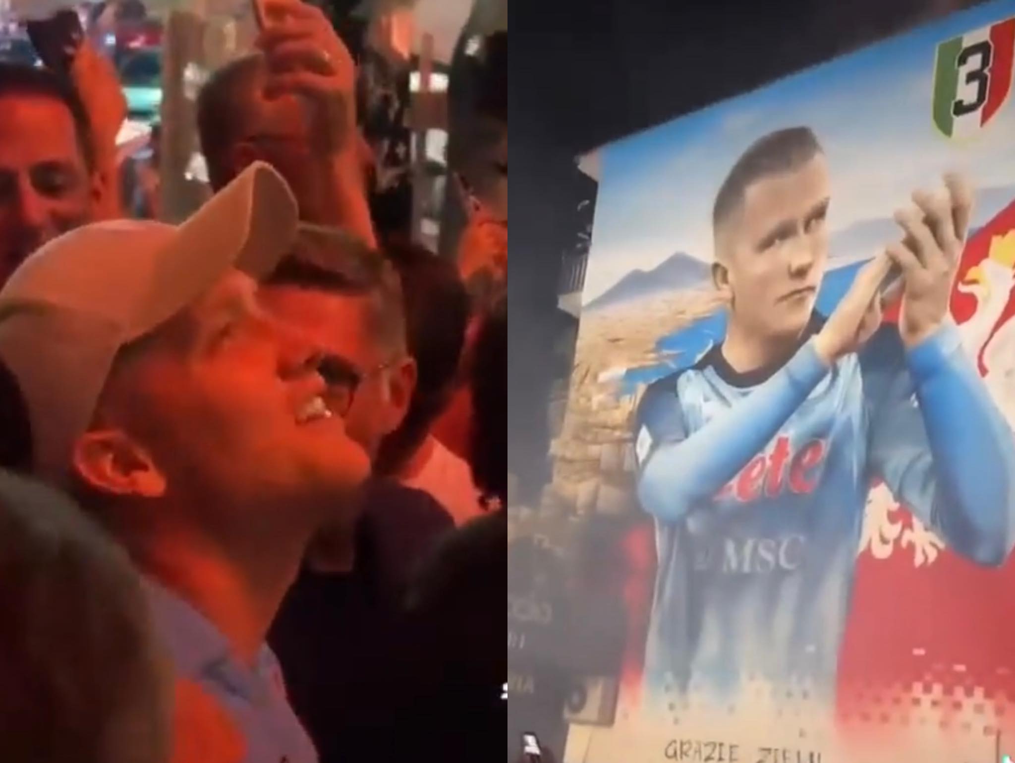 Piotr Zieliński uhonorowany przez kibiców Napoli. Zrobili mural z jego podobizną [WIDEO]