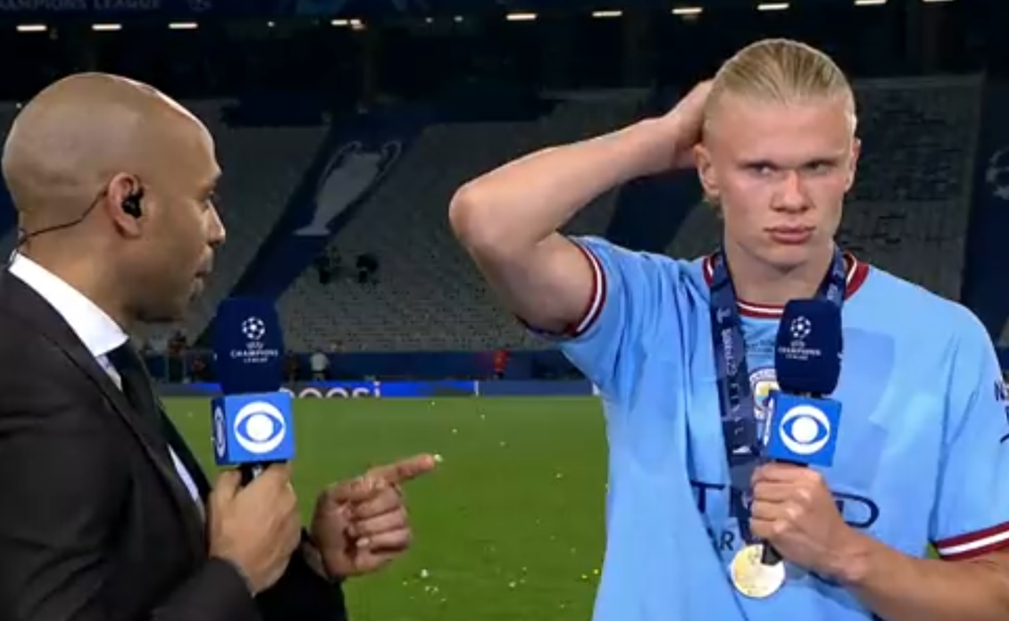 Erling Haaland poprosił o pomoc Thierry'ego Henry'ego. Jedna rada. "Wtedy wygracie wszystko" [WIDEO]