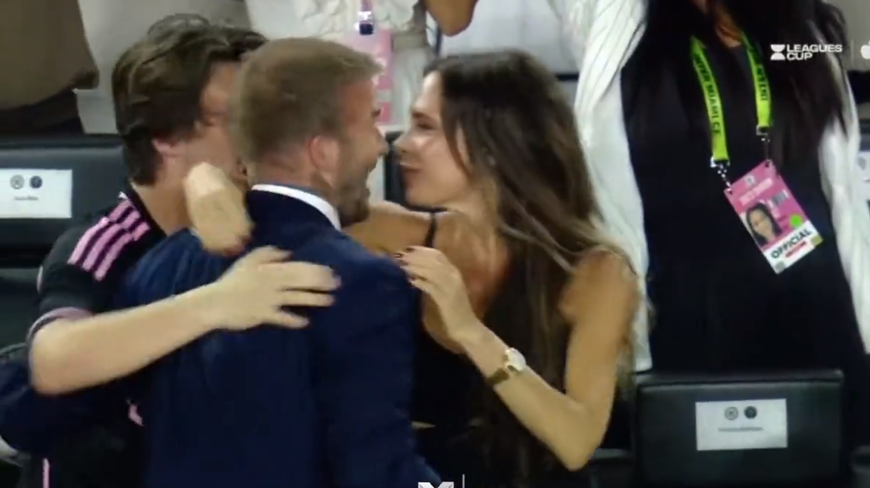 Reakcje Davida Beckhama i Sereny Williams na bramkę Leo Messiego. Wpadli w szał radości [WIDEO]