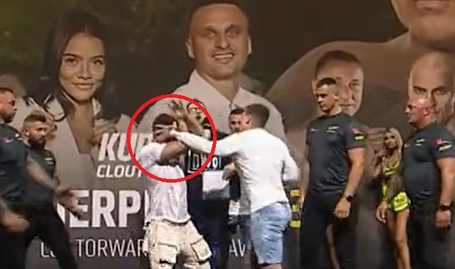 "Wyciągnę jego łeb z tego oktagonu". Awantura na ważeniu. Pojedynek ogłoszony dzień przed Clout MMA 1 [WIDEO]