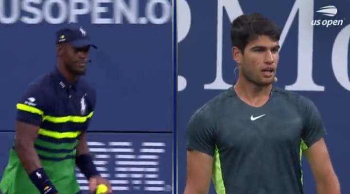 Gwiazda NBA wygrała wymianę z Carlosem Alcarazem. Niesamowite sceny przed US Open [WIDEO]