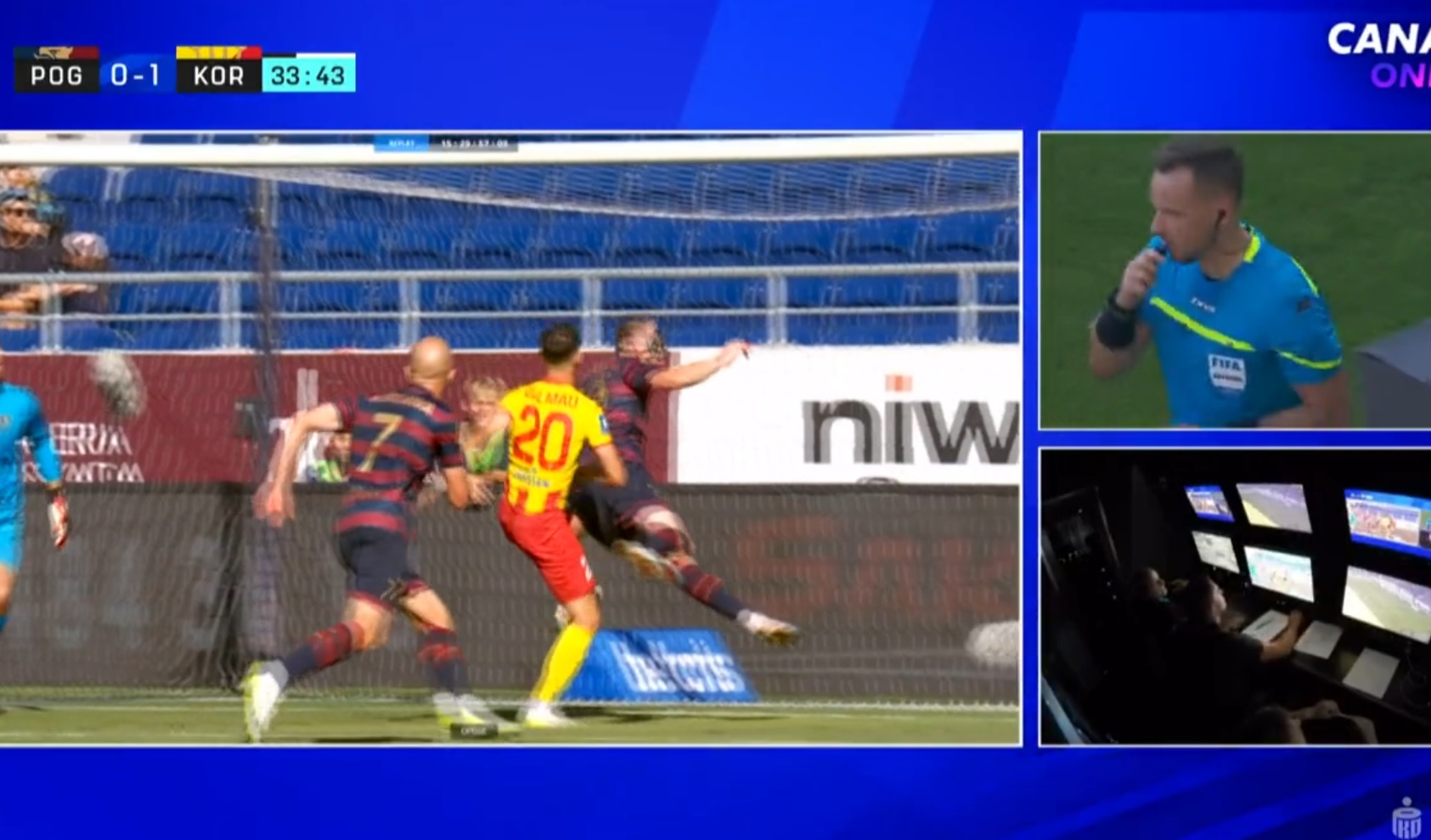 VAR anulował gola, anulował anulowanie i wskazał na rzut karny. Sceny w Ekstraklasie [WIDEO]