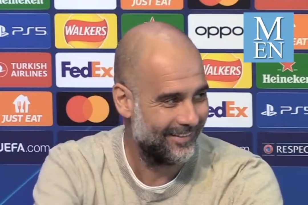 Dziennikarz rozbawił Pepa Guardiolę. Wszystko z powodu Manchesteru United [WIDEO]