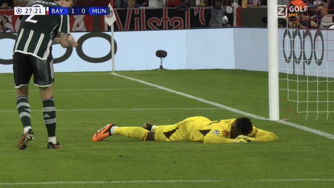 Tragiczna interwencja Andre Onany! Bramkarz Manchesteru United winowajcą utraty gola [WIDEO]