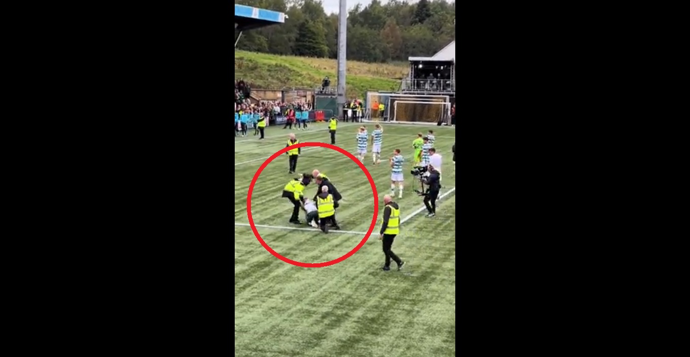 Brendan Rodgers uratował młodego kibica Celtiku przed ochroniarzami. Zdecydowana reakcja Irlandczyka [WIDEO]