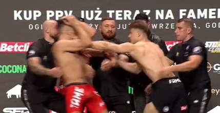 Awantura przed galą Fame MMA. Zawodnicy rzucili się sobie do gardeł [WIDEO]