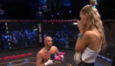 Oświadczyny w oktagonie. Niecodzienna sytuacja podczas polskiej gali MMA [ZDJĘCIE]