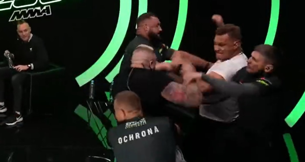 Ogromna awantura przed galą Clout MMA 2! Denis Załęcki i Denis Labryga rzucili się na siebie [WIDEO]