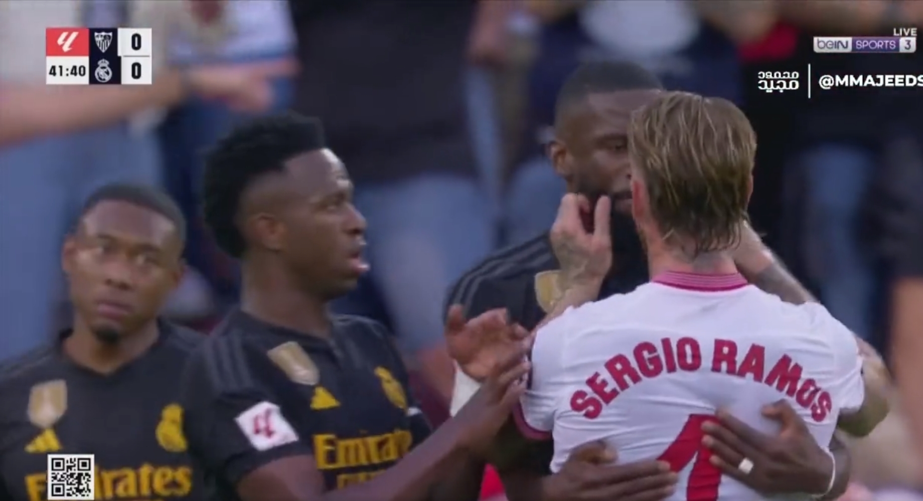 Sergio Ramos starł się z piłkarzem Realu Madryt. Vinicius Junior rozładował napięcie [WIDEO]