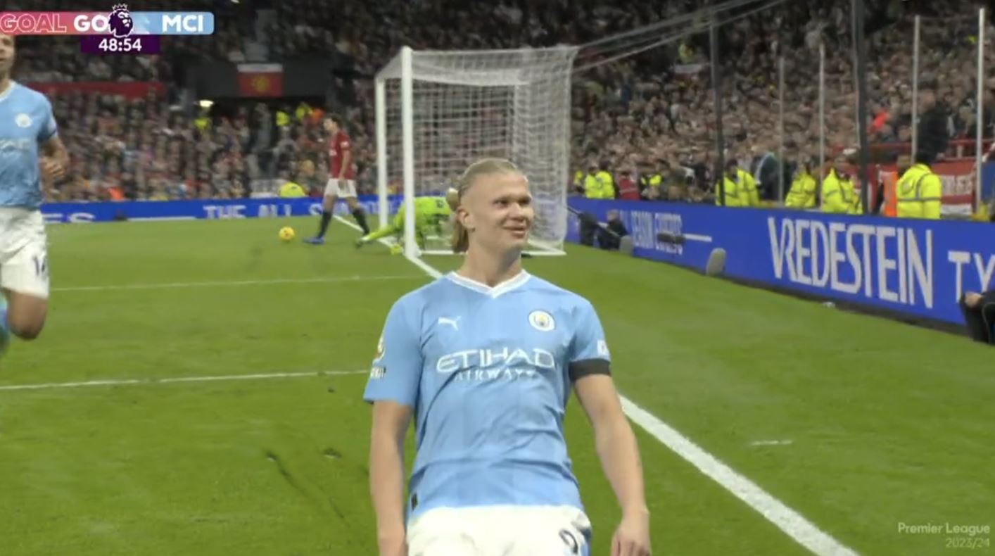 Dublet Haalanda w derbach, mógł mieć nawet pięć goli! Onana uchronił Manchester United przed blamażem! [WIDEO]