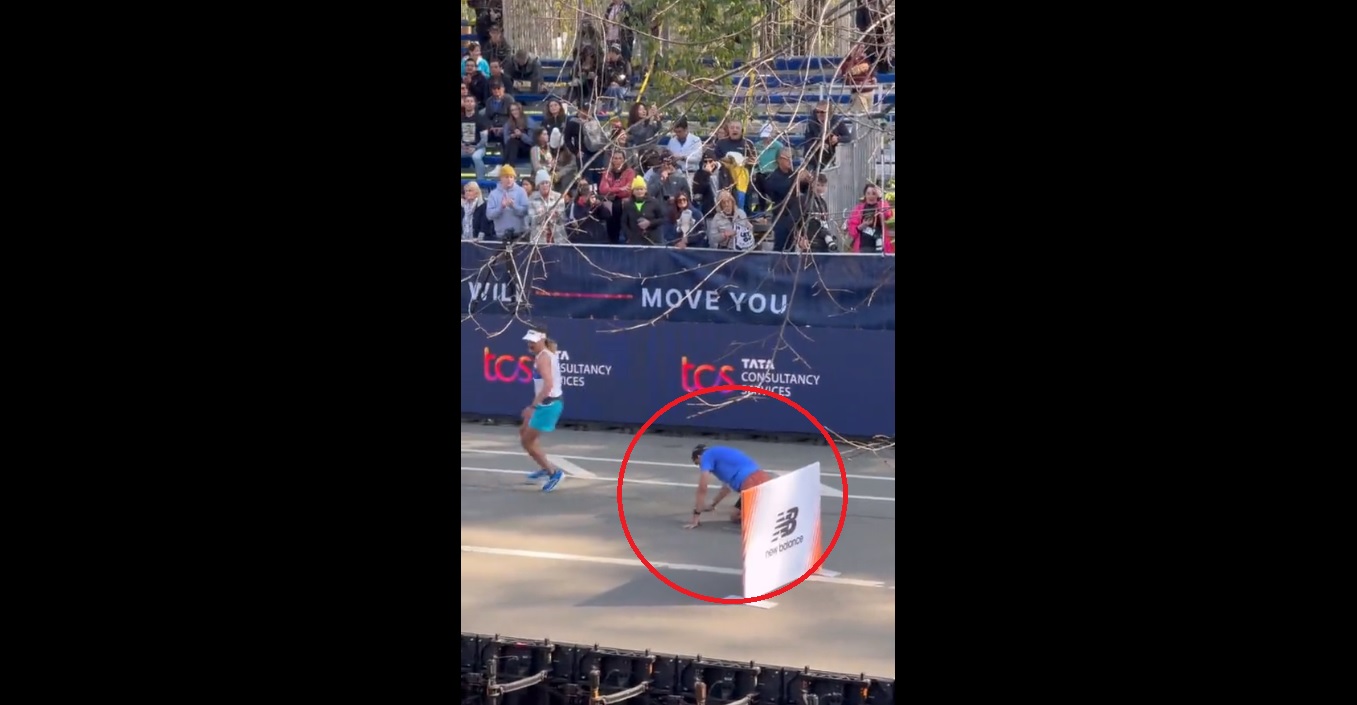 Dramatyczny start Adama Kszczota w maratonie w Nowym Jorku. Polak upadł przed metą [WIDEO]
