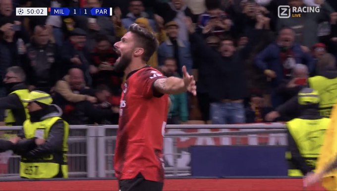 Obłędny hit Ligi Mistrzów, AC Milan pokonał PSG! Leao i Giroud poskromili mistrzów Francji [WIDEO]