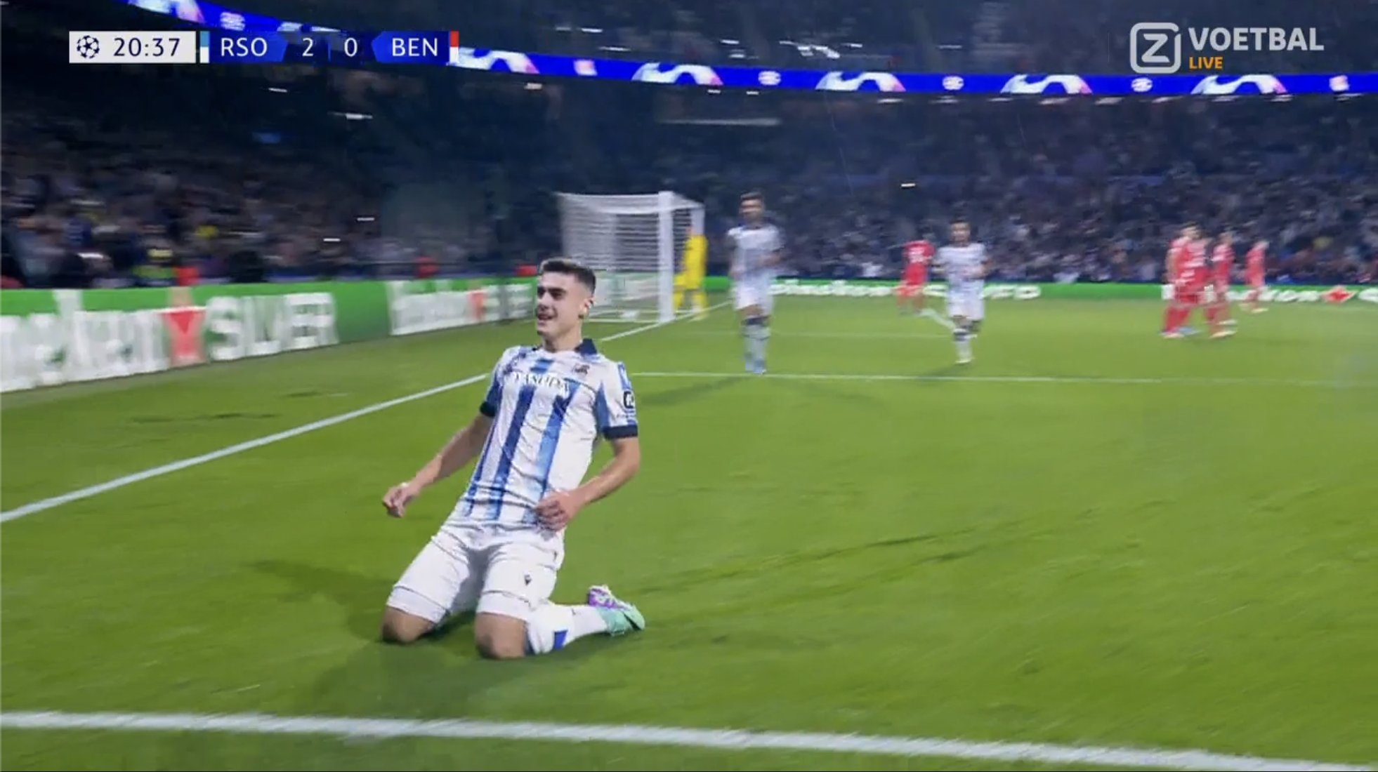 Wielkie zwycięstwo Realu Sociedad! Potrzebował tylko 21 minut, żeby zmieść Benfikę [WIDEO]