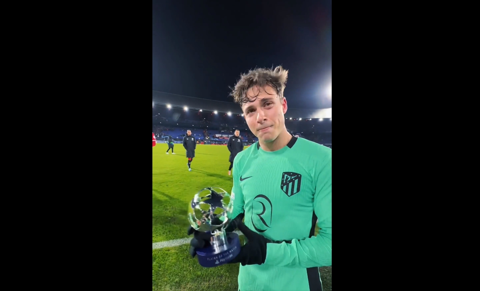 Piłkarz Atletico nie mógł powstrzymać łez. Został MVP meczu Ligi Mistrzów. "Żartujesz sobie ze mnie?" [WIDEO]