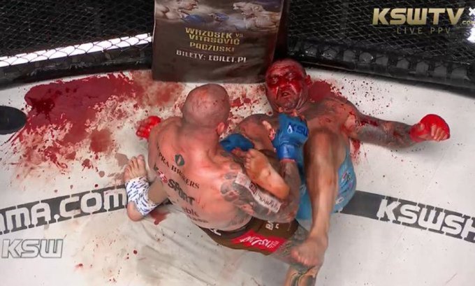 Rzeźnia na gali KSW. Krew lała się strumieniami, wielkie zwycięstwo Janikowskiego [WIDEO]