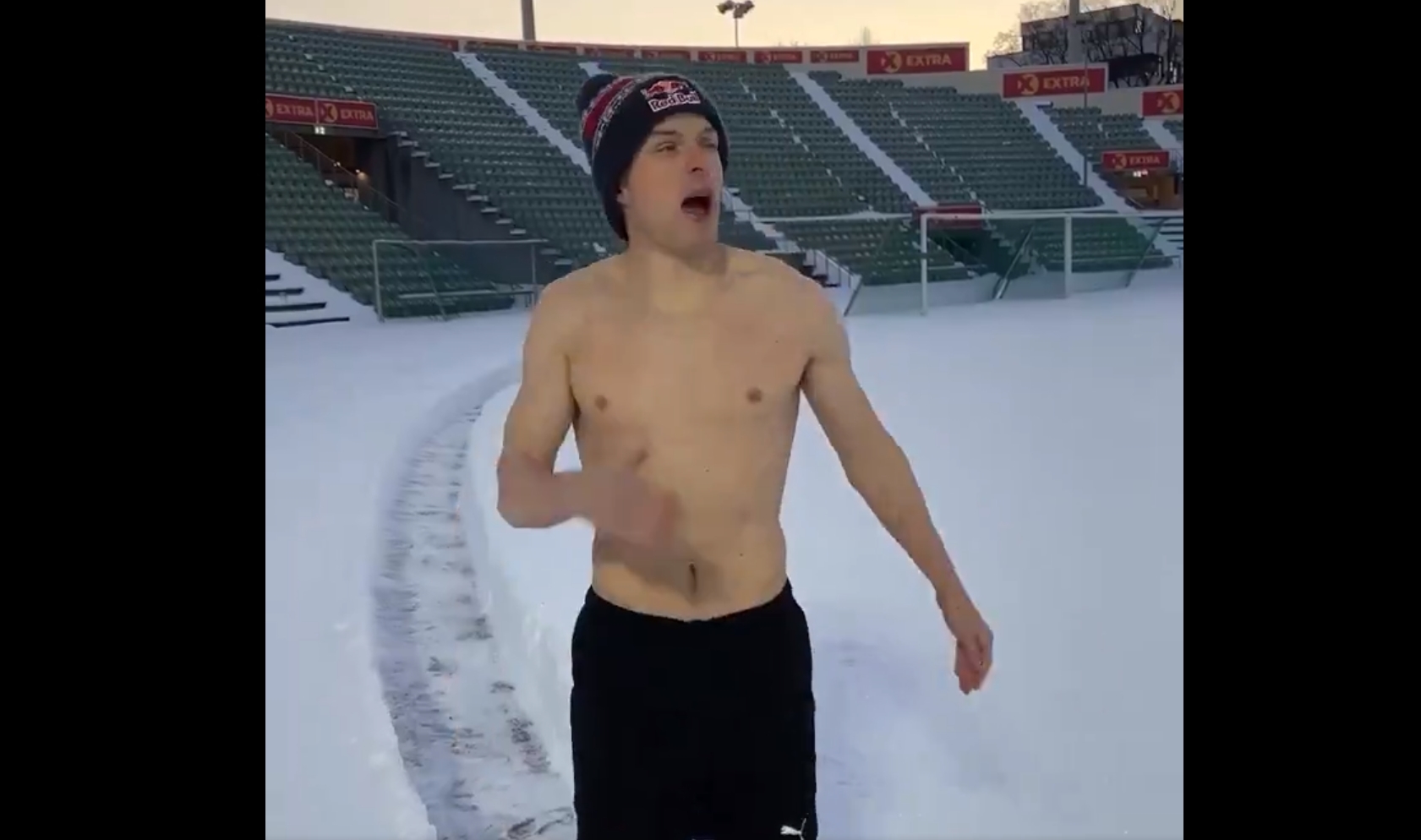 Mistrz olimpijski trenuje w ekstremalnych warunkach. Pokazał nietypową formę przygotowań [WIDEO]