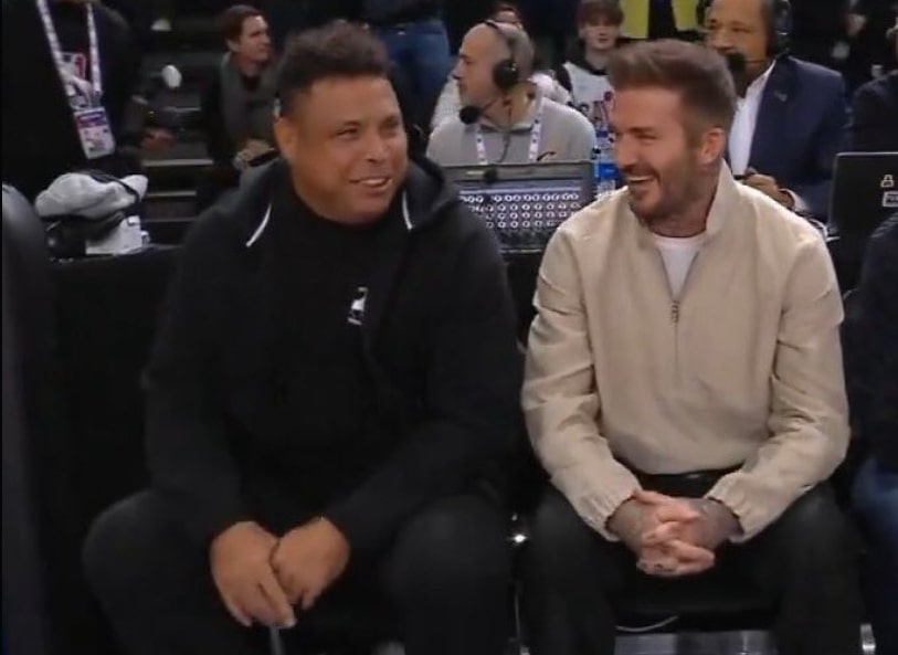 Gwiazdy sportu na meczu NBA w Europie. Beckham, Ronaldo i wielu innych zawitało do Paryża [WIDEO] 