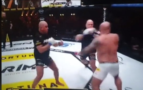 Freak-fighter zmierzył się z ochroniarzami. Spektakularny koniec walki na Prime MMA [WIDEO]