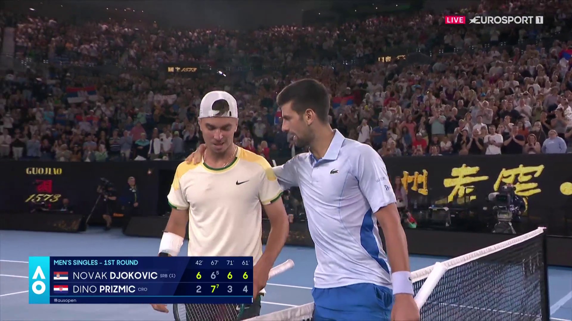 Nastolatek postraszył Novaka Djokovicia. Trudna przeprawa Serba w I rundzie Australian Open [WIDEO]
