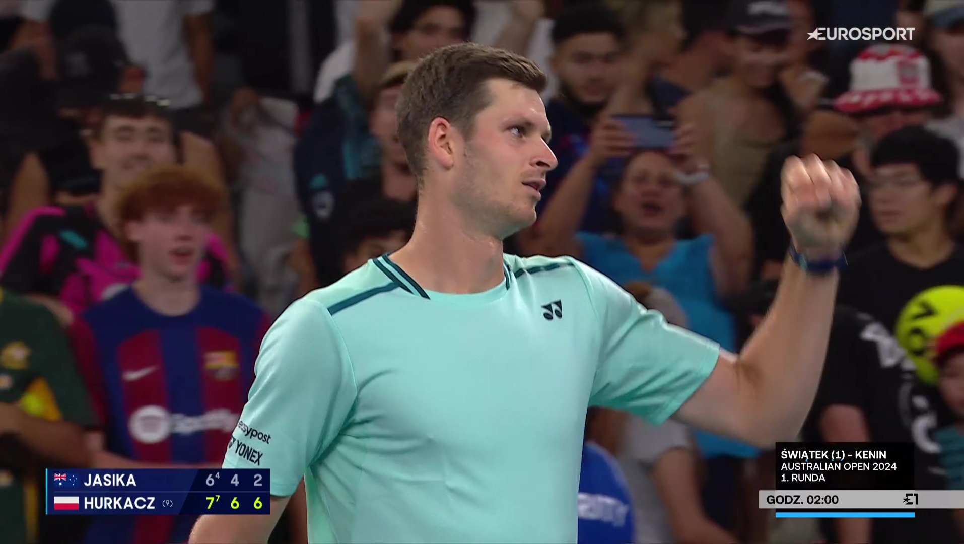 Hubert Hurkacz pokazał moc na początek Australian Open. Pewne zwycięstwo Polaka w pierwszej rundzie