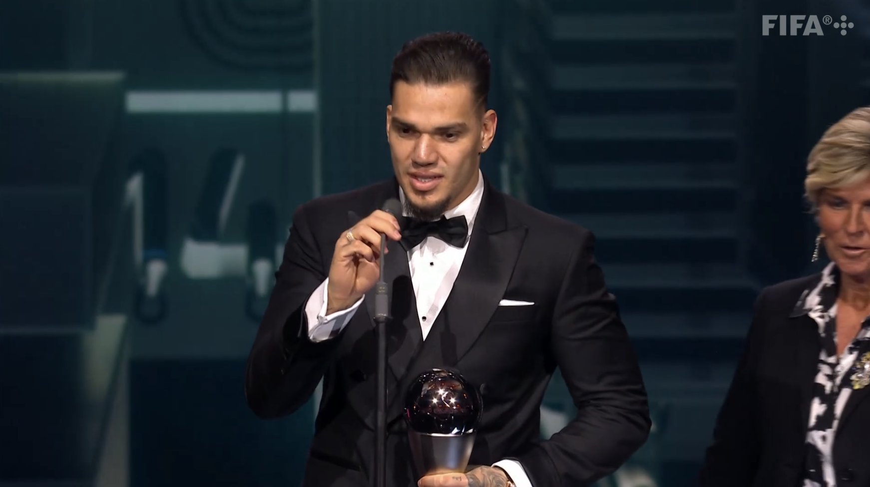 Ederson podczas gali FIFA The Best Ederson podczas gali FIFA The Best