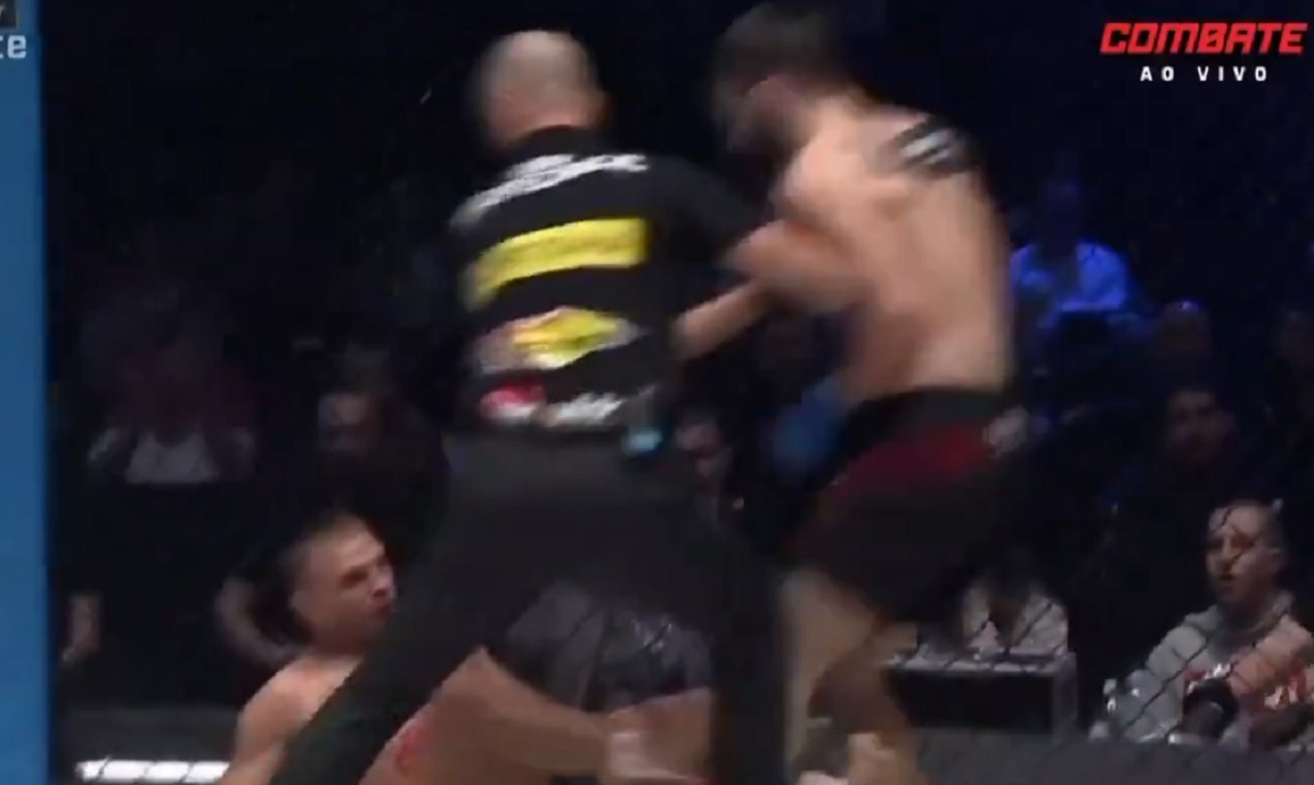 Wygrał przez nokaut na gali KSW, a teraz poddał... dziennikarza. Zaskakujące sceny w studiu [WIDEO]
